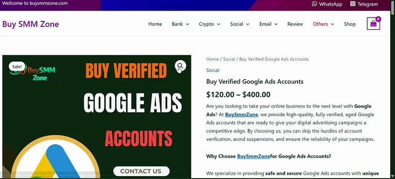 Where to Find Verified Google Ads Accounts for Sale in 2026 Where to Buy Verified Google Ads Accounts in 2026 As digital advertising becomes more competitive in 2026, businesses and marketers are constantly looking for faster and more reliable ways to lau