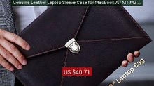 Genuine Leather Laptop Sleeve Case for MacBook Air M1 M2 M3 M... -- Amazing Value 2026 | Must Have!