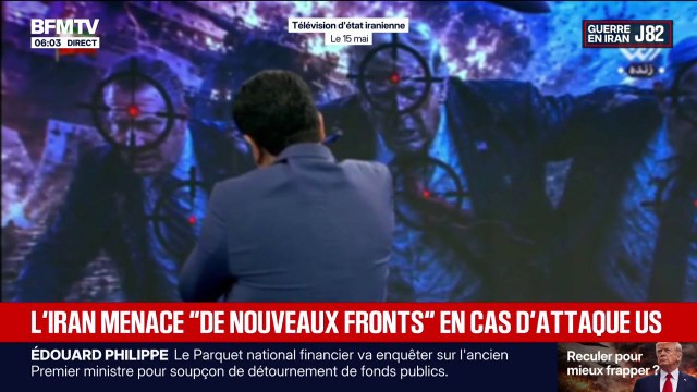 Guerre au Moyen-Orient: la télévision d'État iranienne diffuse des images de Donald Trump et de Benjamin Netanyahu avec une cible sur le front et le torse