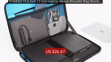 DOMISO 15.6 inch 17 inch Laptop Sleeve Shoulder Bag Shockproo... -- Amazing Value 2026 | Must Have!