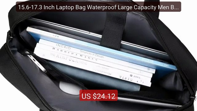 15.6-17.3 Inch Laptop Bag Waterproof Large Capacity Men Briefcase ... Best Deal 2026 | Shop Now!