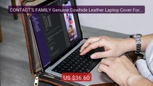 CONTACT'S FAMILY Genuine Cowhide Leather Laptop Cover For Macb... -- Hot Deal 2026 | Limited Offer!