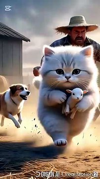 Cat Meets Baby Rabbit… Then Chaos Begins! 🐇🐱✨
