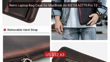 Retro Laptop Bag Case for MacBook Air M2 14 A2779 Pro 13 15... -- Top Pick 2026 | Unbeatable Price!