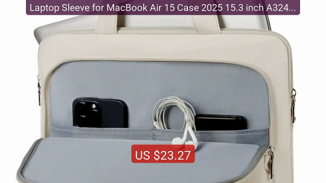 Laptop Sleeve for MacBook Air 15 Case 2025 15.3 inch A3241 Ba... Amazing Value 2026 | Must Have!