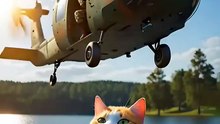 Army Cat Rescue Mission From the Sky 🚁😻✨
