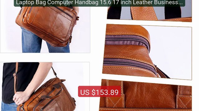 Laptop Bag Computer Handbag 15.6 17 inch Leather Business Travel C... Best Deal 2026 | Shop Now!
