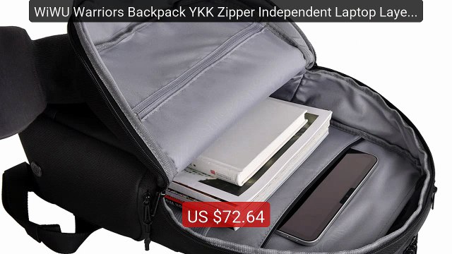 WiWU Warriors Backpack YKK Zipper Independent Laptop Layer ... Top Pick 2026 | Unbeatable Price!