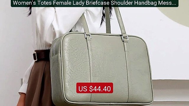 Women's Totes Female Lady Briefcase Shoulder Handbag Messenger... Hot Deal 2026 | Limited Offer!