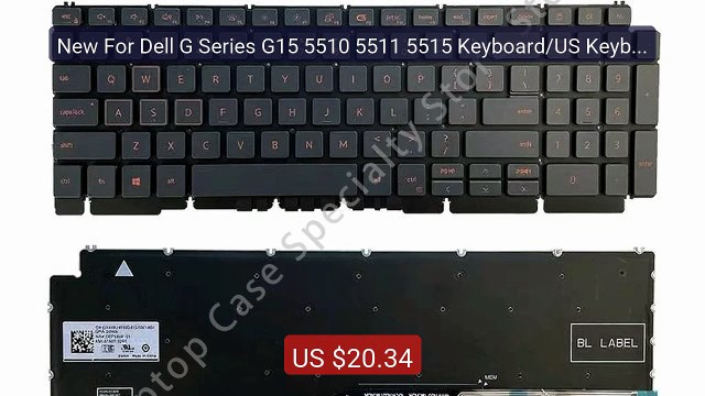 New For Dell G Series G15 5510 5511 5515 Keyboard/US Keyboa... Top Pick 2026 | Unbeatable Price!