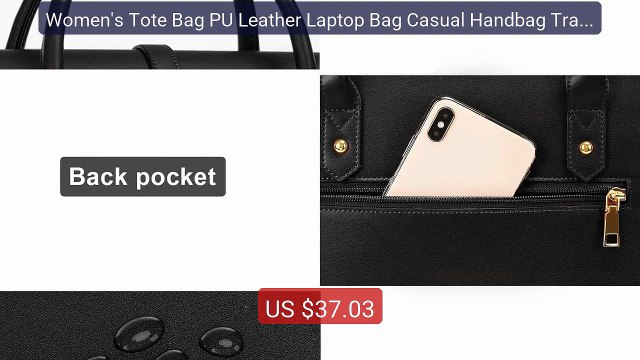 Women's Tote Bag PU Leather Laptop Bag Casual Handbag Travel Offic... Best Deal 2026 | Shop Now!
