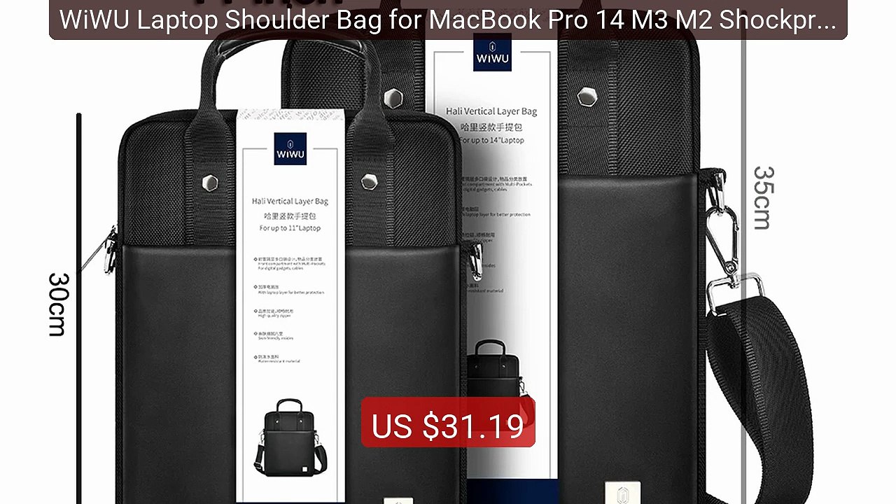WiWU Laptop Shoulder Bag for MacBook Pro 14 M3 M2 Shockproof Notebo... -- Top Rated 2026 | Buy Now!