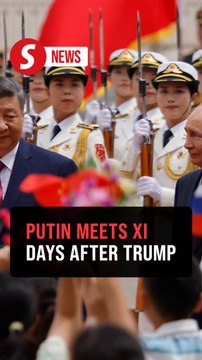 Xi holds welcome ceremony for Putin in Beijing