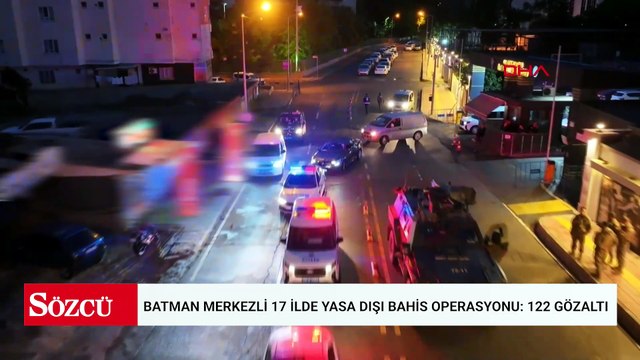 Batman merkezli 17 ilde yasa dışı bahis operasyonu: 122 gözaltı