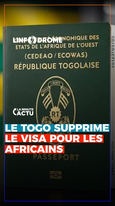 LE TOGO SUPPRIME LE VISA POUR LES AFRICAINS