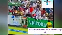 Brilliant 68 Runs Innings of the former Batsman and captain of Pakistan Inzamamul Haq against Australia VB series 2nd Hobart , 2005.