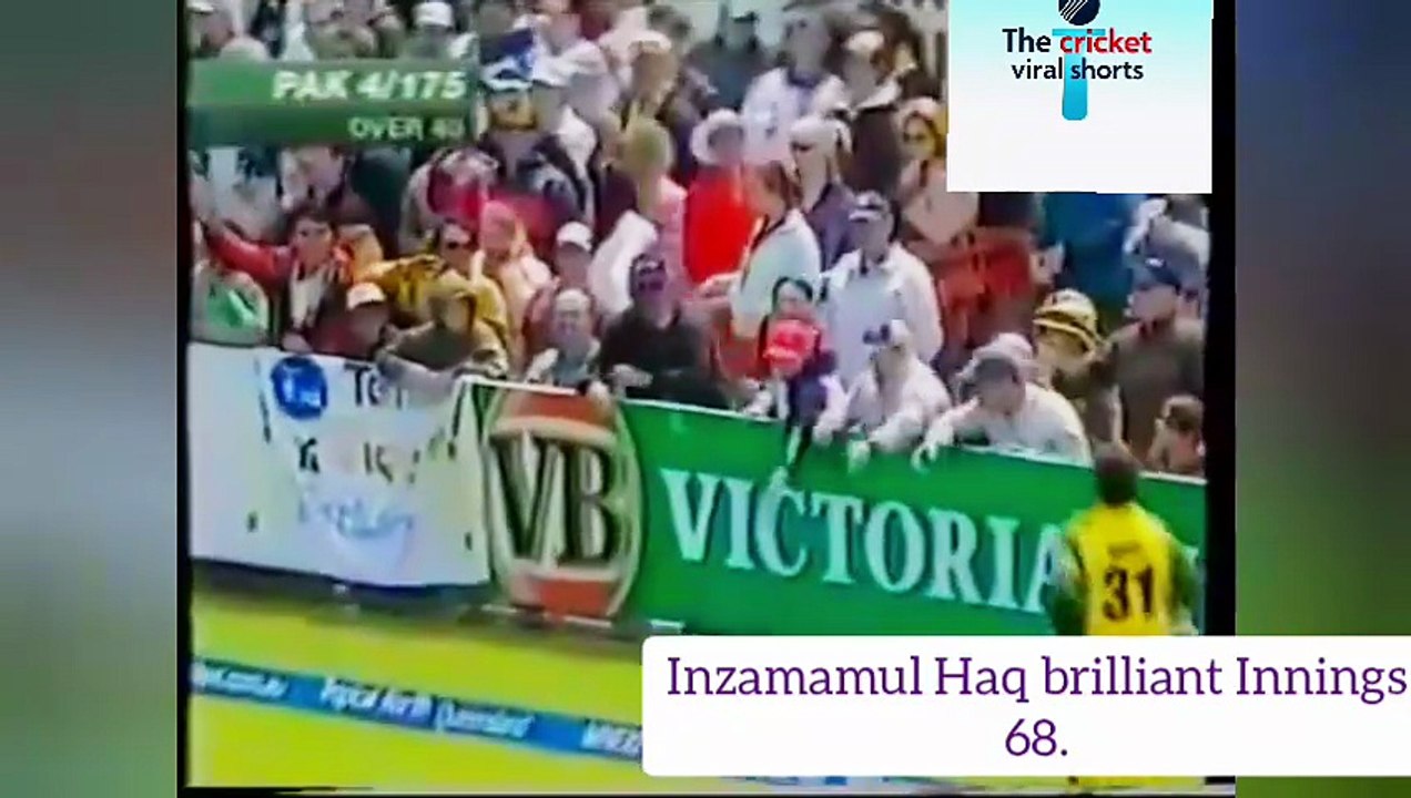 Brilliant 68 Runs Innings of the former Batsman and captain of Pakistan Inzamamul Haq against Australia VB series 2nd Hobart , 2005.