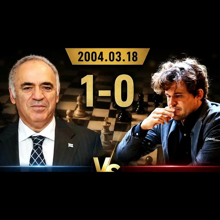 Carlsen vs Kasparov 2004: La sfida dei titani! ♟️ Una partita epica. 😄