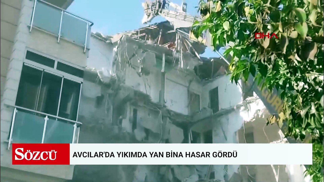 Avcılar'da yıkımda yan bina hasar gördü; makineye bağlı hasta saatlerce oksijensiz kaldı