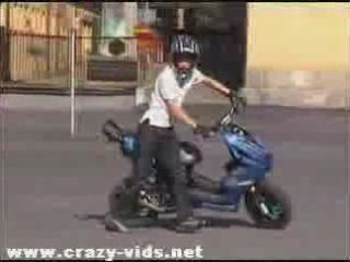 Stunts on  scooter