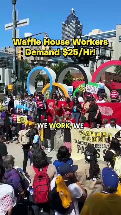 Waffle House Workers Rally for $25/Hr Wage Increase