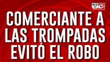 Impactante: evitó robo agarrando a las trompadas limpias al delincuente