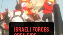 Israeli forces fired shots at Gaza aid flotilla vessels, video shows