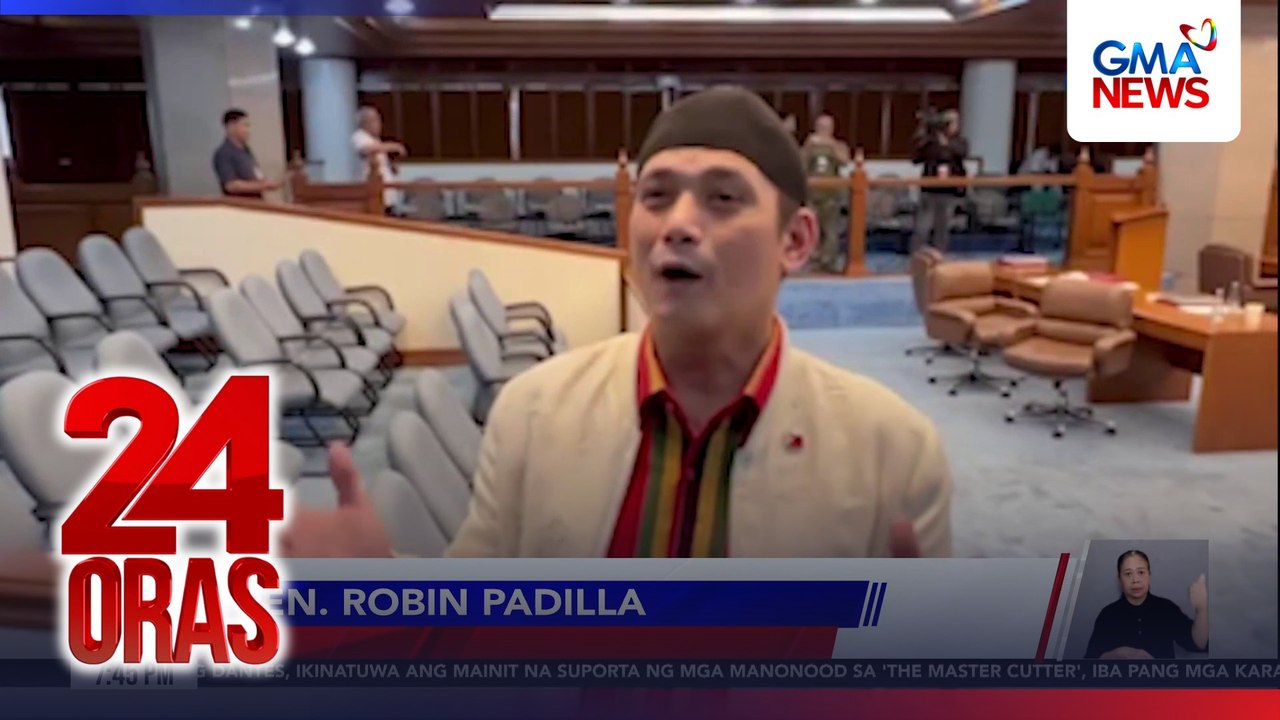 Sen. Padilla, handa umanong humarap sa imbestigasyon kaugnay ng pag-alis ni Sen. Dela Rosa sa Senado | 24 Oras