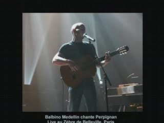 Balbino Medellin chante Perpignan à Paris