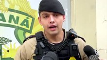 "Não chegou a efetivamente mostrar uma arma de fogo ou uma faca", afirma PM sobre assalto em Cascavel