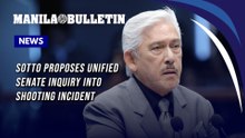 Sotto proposes unified Senate inquiry into shooting incident
