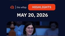 Today's headlines: Bato dela Rosa, Pia Cayetano, Sara Duterte | The wRap | May 20, 2026