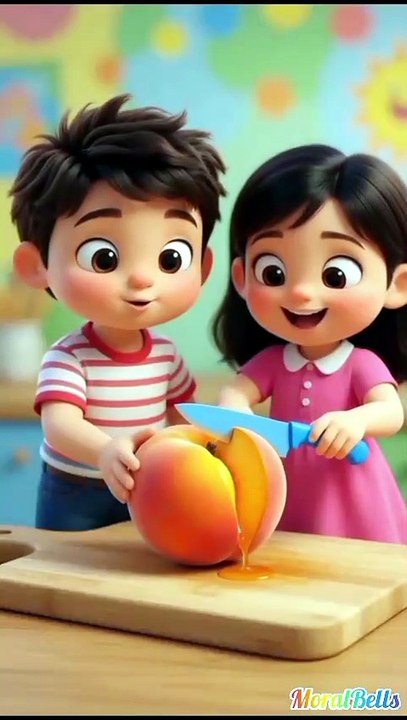 👉 "Peach Fruit for Kids  | Learn Peach Name & Colour | Fruits Learning Shorts"