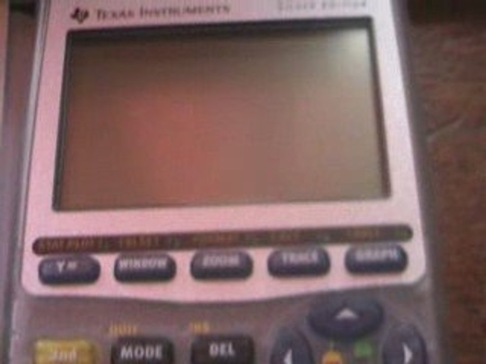 Ti83 Moindres carres