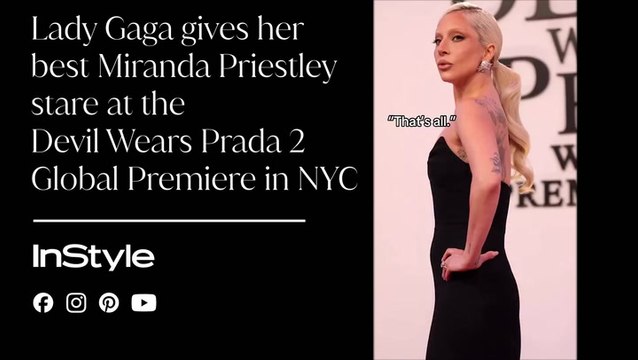 Lady Gaga Channels Miranda Priestly at 'The Devil Wears Prada 2' Premiere