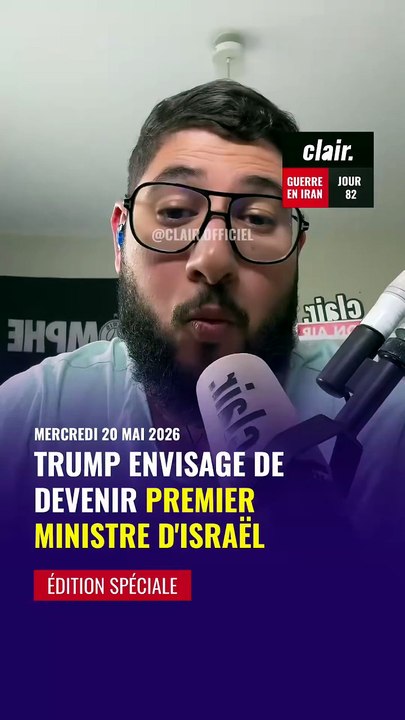 Trump envisage de devenir 1er ministre d’Israël et dit controller Netanyahu.  #Trump #usa #Israel #Netanyahu