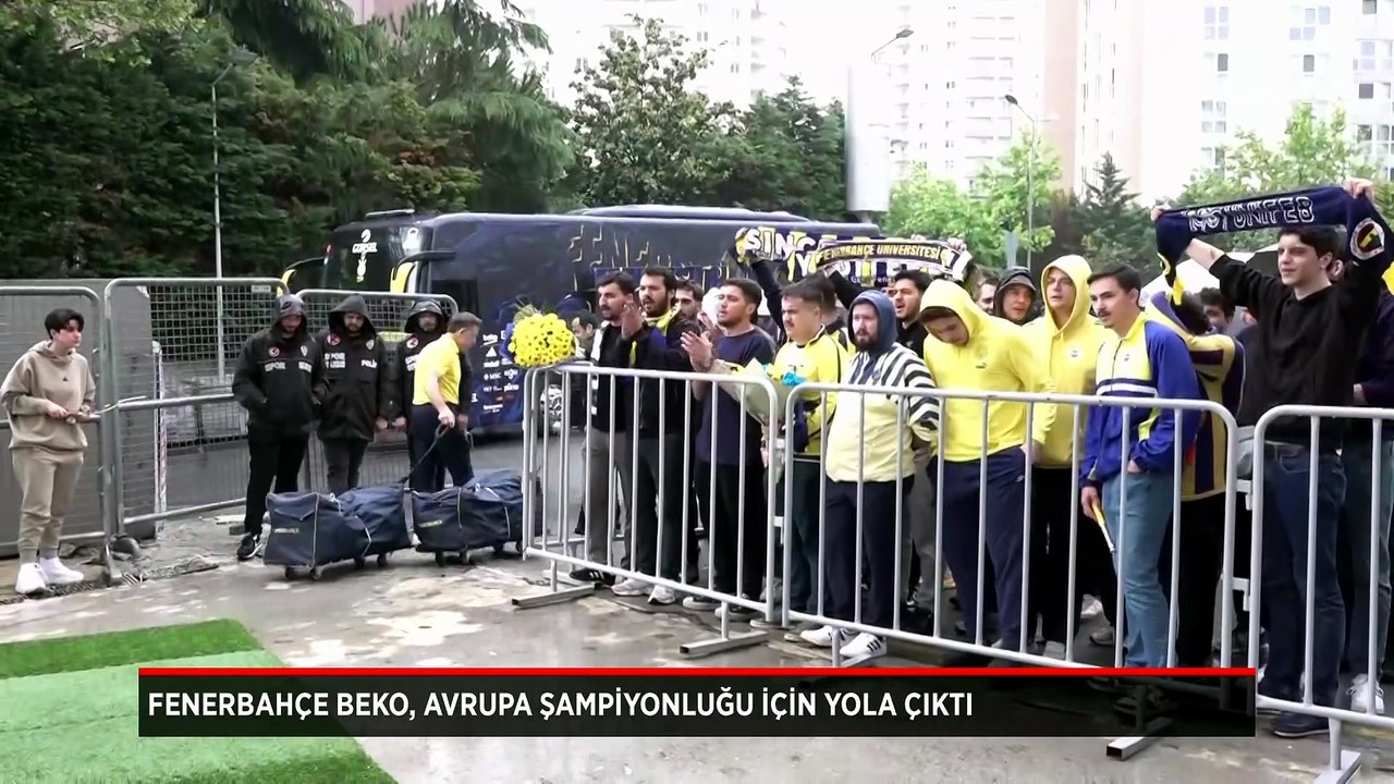 Fenerbahçe Beko, Avrupa şampiyonluğu için Atina'ya uğurlandı