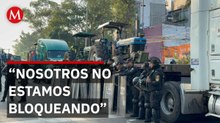 Agricultores señalan a policías de CdMx por bloqueo en Reforma y Eje 2 Norte