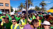 Salida de los negociadores tras fracasar la nueva ronda de negociación para frenar la huelga educativa en Valencia