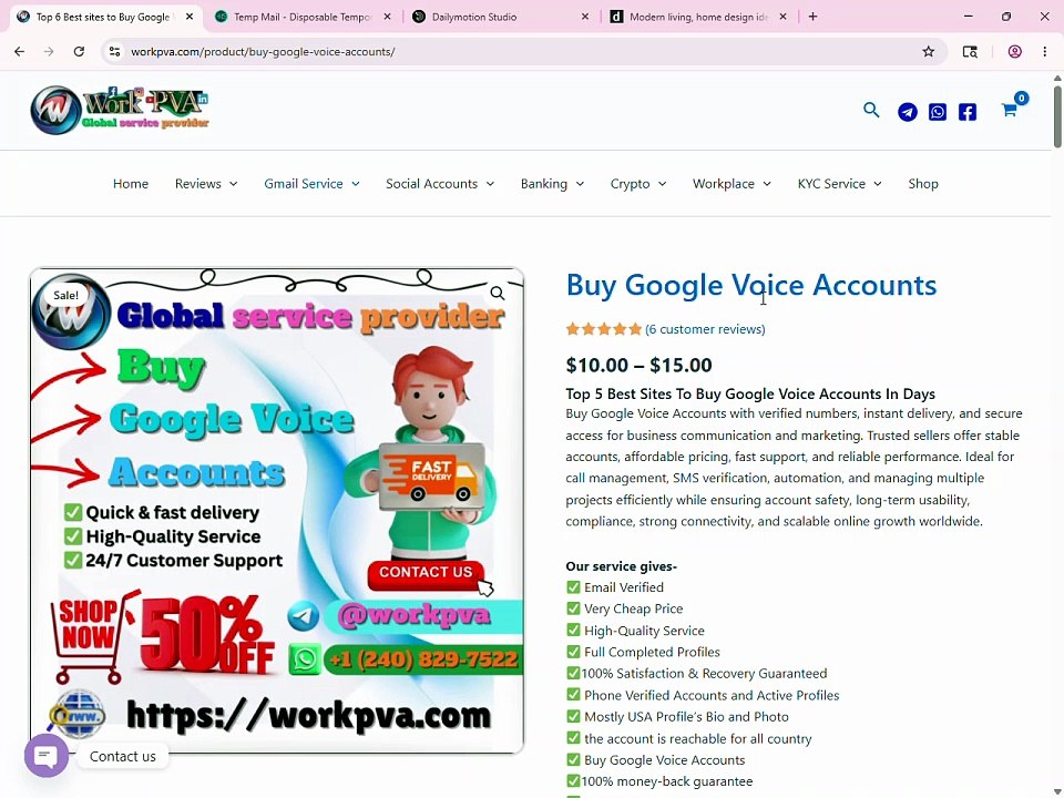 Buy Google Voice Accounts | USA Free Number