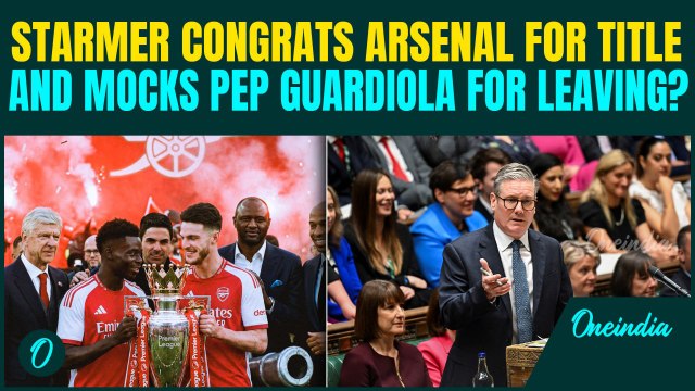 Keir Starmer CELEBRATES Arsenal Title Win While Mocking Pep Guardiola | SNUBS Burnham In Commons