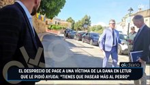 El desprecio de Page a una víctima de la DANA en Letur que le pidió ayuda: "Tienes que pasear más al perro"
