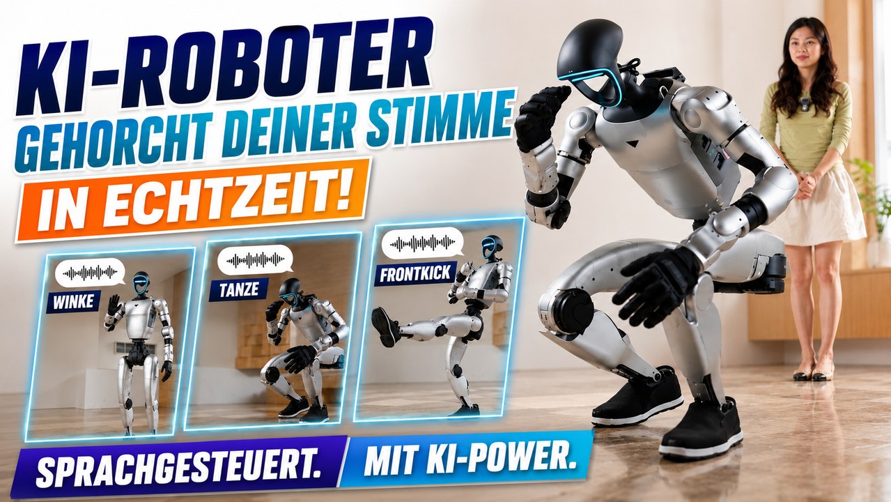 Unitree G1 demonstriert autonome Aktionen per Sprachkommando