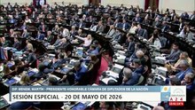 Tensión en Diputados. Leiva cruzó  a Martín Menem.