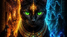 👁️ Why Did Egyptians Respect Cats? 🐈#cats #egypt #mythology #ancientegypt
