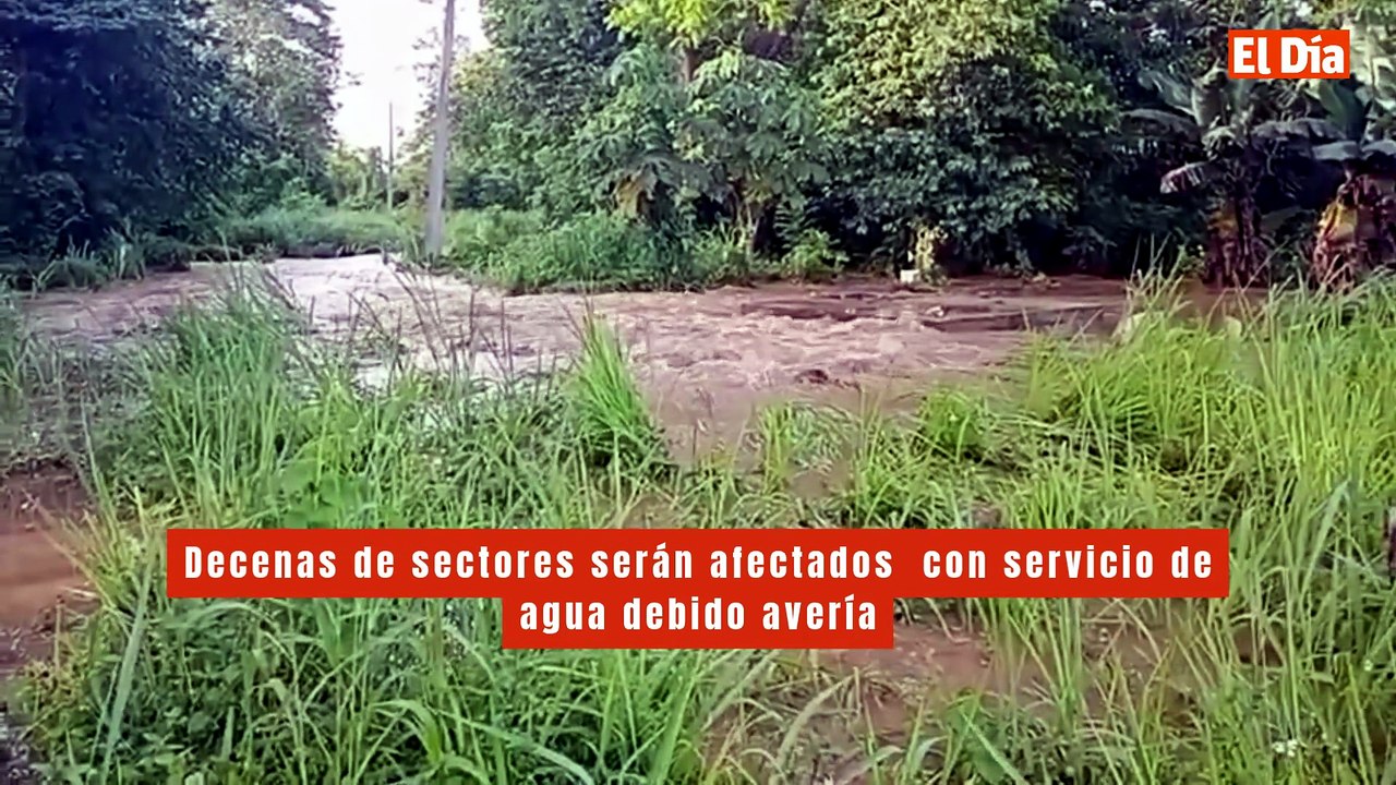 Decenas de sectores serán afectados  con servicio de agua debido avería