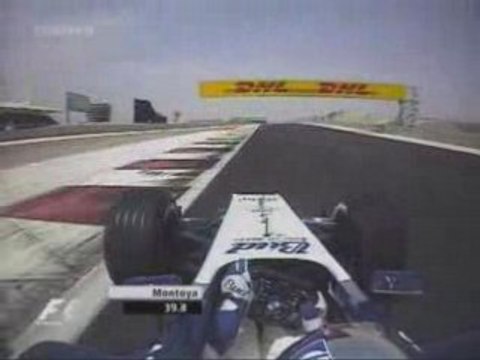 F1 2004 onboard Juan Pablo Montoya in Bahrein