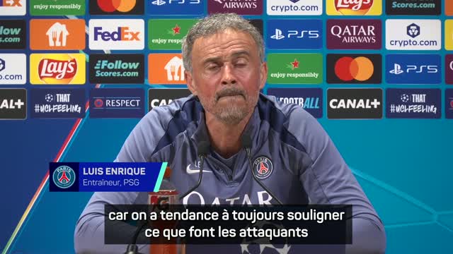 PSG - Luis Enrique encense le travail défensif de Dembélé