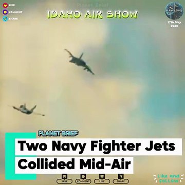 Two fighter jets collided mid-air during a US air show