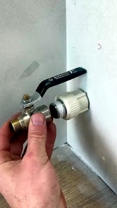 How to install a valve in a corner with no problems